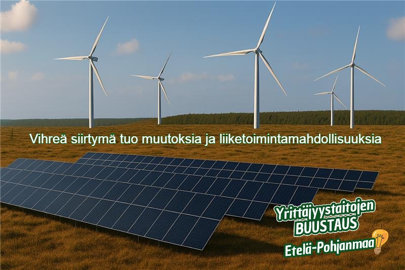 Vihreä siirtymä tuo muutoksia ja liiketoimintamahdollisuuksia 